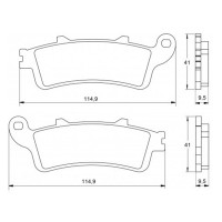 ACCOSSATO AGPA25ST - накладки тормозные