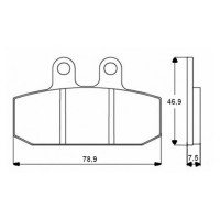 ACCOSSATO AGPA28OR - накладки тормозные