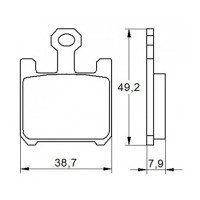 ACCOSSATO AGPA37ST - накладки тормозные