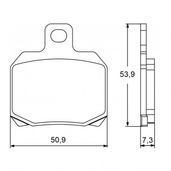 ACCOSSATO AGPA42OR - накладки тормозные