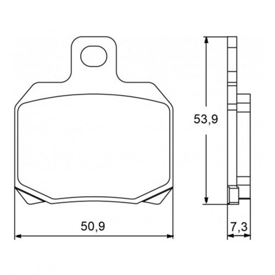 ACCOSSATO AGPA42ST - накладки тормозные