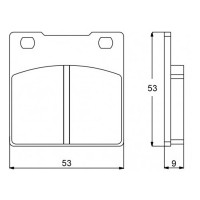 ACCOSSATO AGPA53OR - накладки тормозные