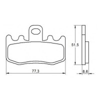 ACCOSSATO AGPA56ST - накладки тормозные