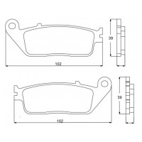ACCOSSATO AGPA72ST - накладки тормозные