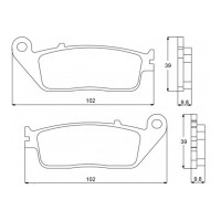 ACCOSSATO AGPA81OR - накладки тормозные