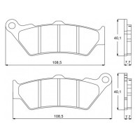 ACCOSSATO AGPA92OR - накладки тормозные