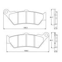 ACCOSSATO AGPA92ST - накладки тормозные
