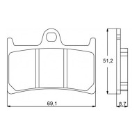 ACCOSSATO AGPA97OR - накладки тормозные