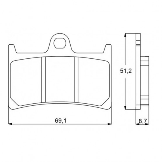 ACCOSSATO AGPA97OR - накладки тормозные