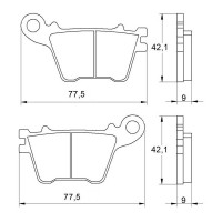 ACCOSSATO AGPP39ST - накладки тормозные