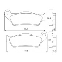 ACCOSSATO AGPP97OR - накладки тормозные