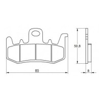 ACCOSSATO AGPA177ST - накладки тормозные