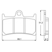 ACCOSSATO AGPA97ZXC - накладки тормозные