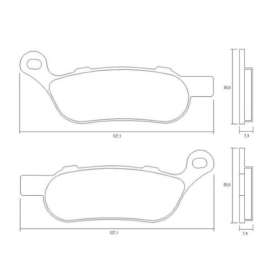 ACCOSSATO AGPP213ST - накладки тормозные