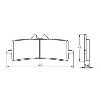 ACCOSSATO AGPA106EV2 - накладки тормозные