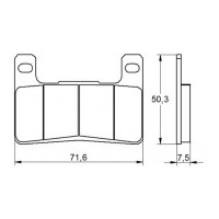 ACCOSSATO AGPA109EV1 - накладки тормозные