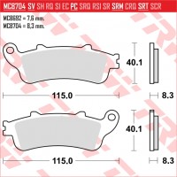 TRW MCB704SV - накладки тормозные