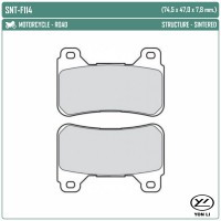 YONGLI SNT-F114 - накладки тормозные