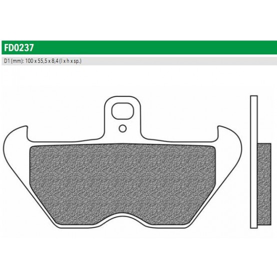 NEWFREN FD0237BT - накладки тормозные
