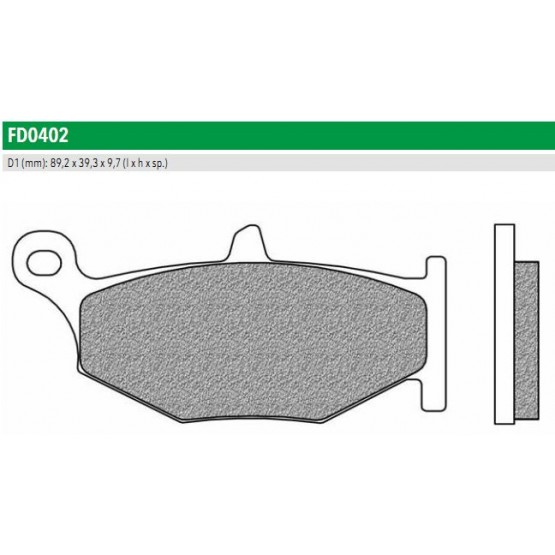 NEWFREN FD0402BT - накладки тормозные