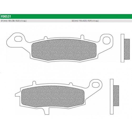 NEWFREN FD0531BT - накладки тормозные