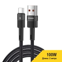 ESSAGER - кабель для быстрой зарядки мобильного телефона USB - Type-C, 2 м.