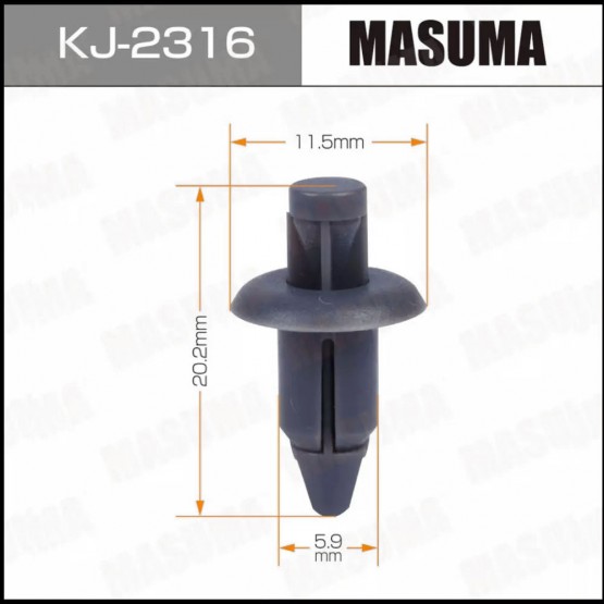 MASUMA KJ-2316 - клипса пластиковая (Suzuki 09409-06314-000)