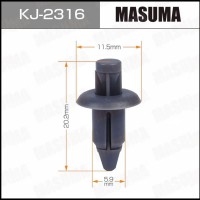 MASUMA KJ-2316 - клипса пластиковая (Suzuki 09409-06314-000)