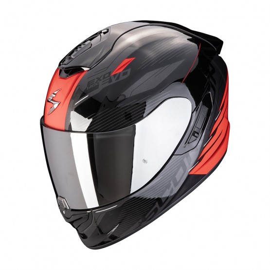 SCORPION EXO мотошлем EXO-1400 EVO II AIR LUMA BLACK/RED, S