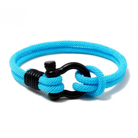 CNAE - браслет Rope II BL Blue, 21 см.