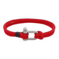 CNAE - браслет Rope SL Red, 21 см.