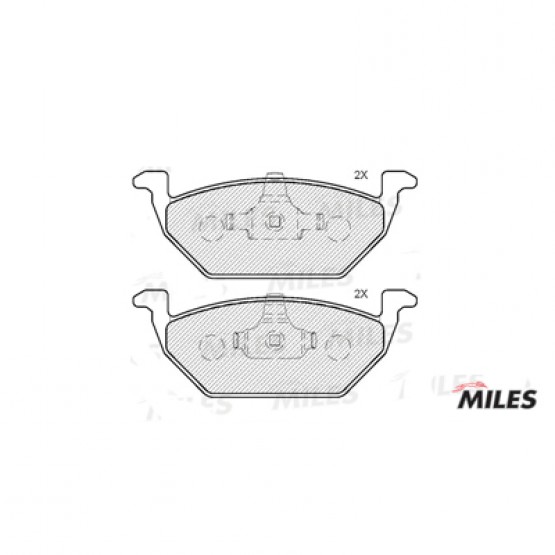 MILES E100054 - накладки тормозные передние 