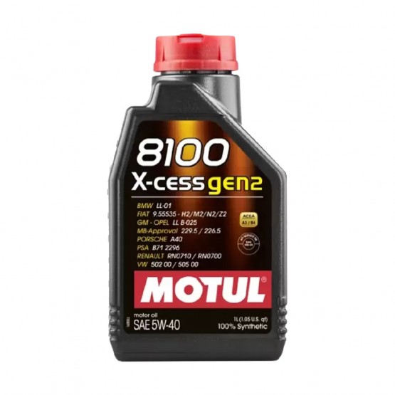 MOTUL 8100 X-cess GEN2 5W-40, 1 л.