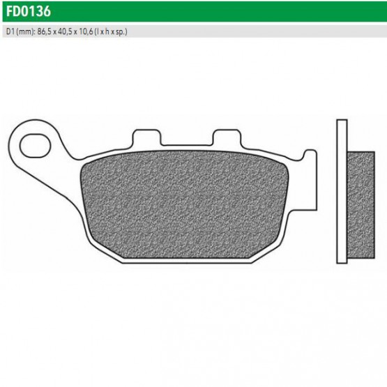 NEWFREN FD0136BT - накладки тормозные
