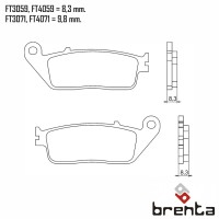 BRENTA FT3059 - накладки тормозные