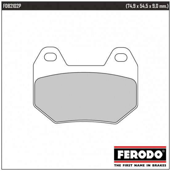 FERODO FDB2102P - накладки тормозные