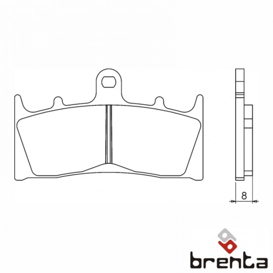 BRENTA FT3060 - накладки тормозные