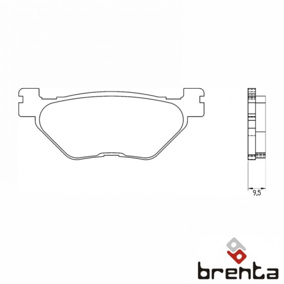 BRENTA FT3139 - накладки тормозные