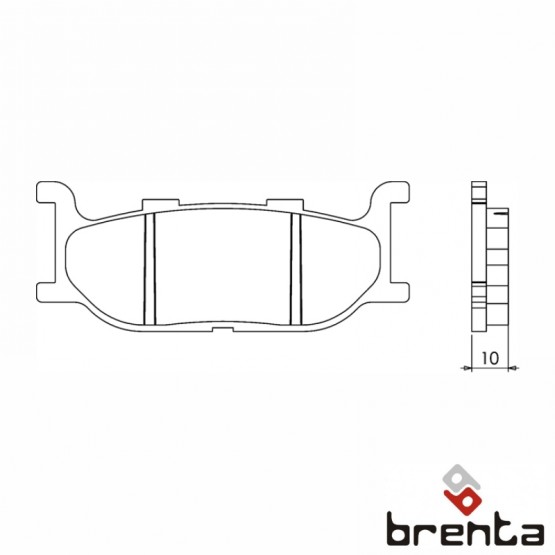 BRENTA FT4057 - накладки тормозные