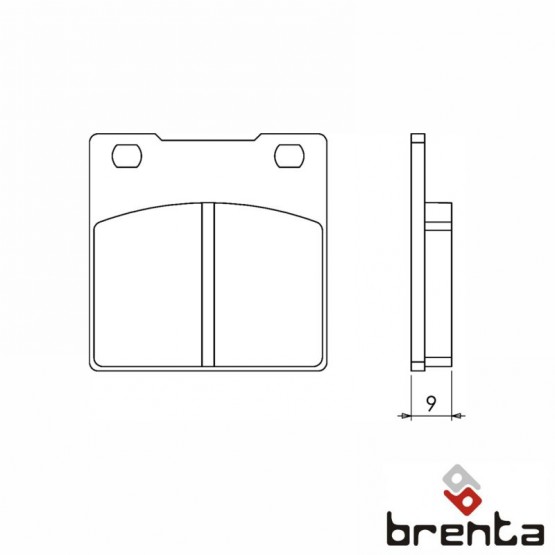 BRENTA FT4052 - накладки тормозные