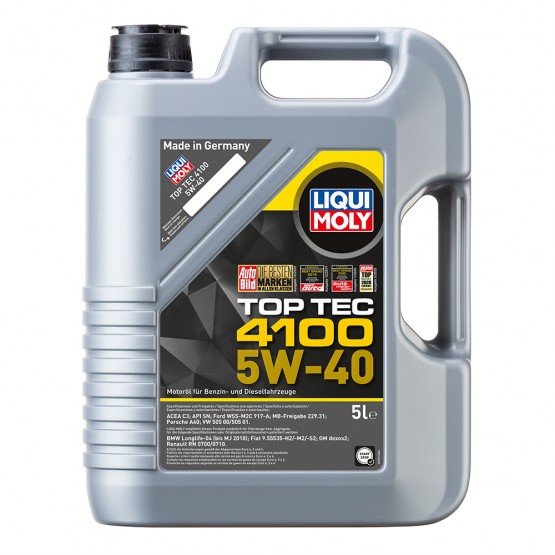 LIQUI MOLY 7501 - Top Tec 4100 5W-40, 5 л.