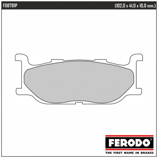 FERODO FDB781P - накладки тормозные