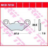 TRW MCB761SI - накладки тормозные