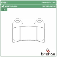 BRENTA FT4093 - накладки тормозные