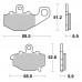 BREMBO 07KA1617 - накладки тормозные