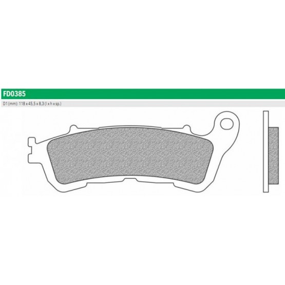 NEWFREN FD0385SP - накладки тормозные