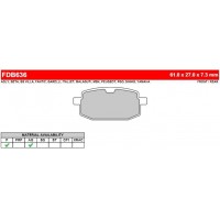 FERODO FDB636P - накладки тормозные