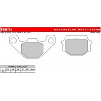 FERODO FDB731P - накладки тормозные