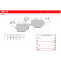 FERODO FDB2133SG - накладки тормозные