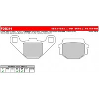 FERODO FDB314SG - накладки тормозные